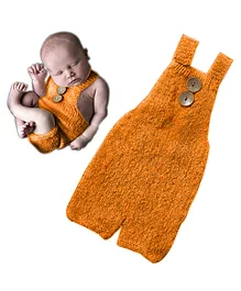 Babymoon Knitted Romper Baby Newborn Photography Photoshoot Props Costumes - Yellow