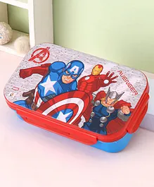 Avengers  Insulated Lunch Box with Fork and Spoon - Red