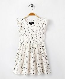 Highflier Star Print Knitted Dress - White Highflier Star Print Knitted Dress - White