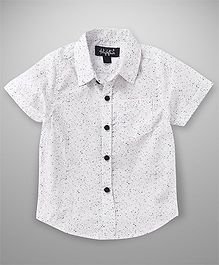 Highflier Printed Casual Shirt - White Highflier Printed Casual Shirt - White