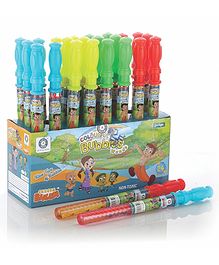 Aditi Toys Bubble Solution Colorful Bubble Blaster Long Stick With Wand Set 24Pcs For Kids - Boys And Girls Outdoor & Indoor Activities Bis Approved (24 Colorful Wands)