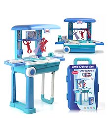 Aditi Toys Premium Doctor Set With Pull & Push Trolley, Doctor Set With Led Light Instruments, Pretend Play Doctor Set For Kids 13 Piece Doctor Kit, Bis Approved.