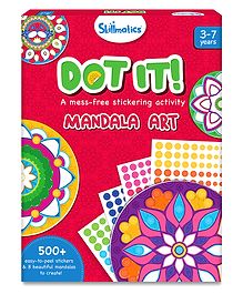 Skillmatics Art Activity - Dot It Mandala Art No Mess Sticker Art Craft Kits DIY Activity Gifts Travel Toys - Multicolour