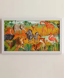 Zookeeper  Best Friends Wall Art - Print Only  Multicolour