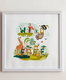 Zookeeper Gymnastics Wall Art - Print Only  Multicolour