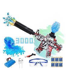 Fiddlerz Electric Gel Balls Blaster Gun Toy For Kids Foam Blaster Toy with 3000 Gel Soft Splatter Balls, Ammo, Goggles, Scope Toy Gun for Outdoor Game For Boys Girls  - Red