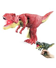 Fiddlerz Dinosaur Toy Innovative Telescoping & Swinging Features Realistic Design with Engaging Sound Effects & Lights - Multi color