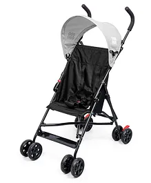 BeyBee Travel-Friendly Compact Baby Stroller Pram for Newborn Baby|with 5 Point Safety Harness Adjustable seat Recline with Canopy|Easy Foldable and Carry |Kids Age 0-2 Years 15 Kg Capacity (Grey)