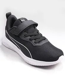PUMA Velcro Closure Sports Shoes - White & Black