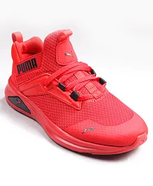 PUMA Laced Up Sports Shoes - High Risk Red & Black