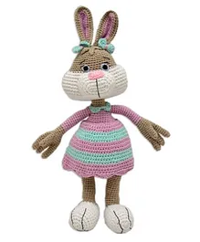 Happy Threads Jill Rabbit Stuffed Toys Soft Toys Sweet Bunny Decorative  Gift Crochet Toys Cute & Versatile-Height 39.3 cm