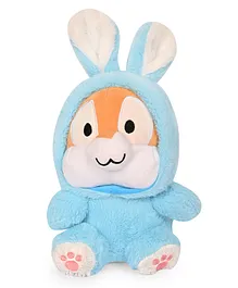 Besties Hoodie Rabbit Soft Toy Blue - Height 28 cm