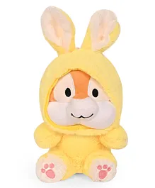Besties Hoodie Rabbit Soft Toy Yellow - Height 28 cm