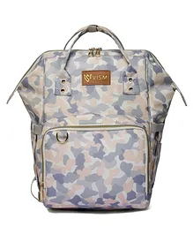 VISMIINTREND Diaper Bag Backpack-Baby Diaper Bags with Changing Station for Mom - White Camo