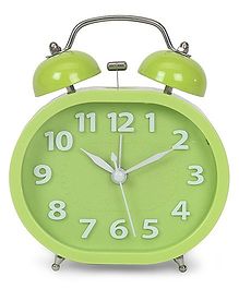Twin Bell Analog Alarm Clock - Green