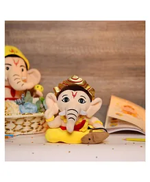 Panda's Box Mantra Chanting Baby Ganesha (Small - ) | Musical Soft Plush Toy