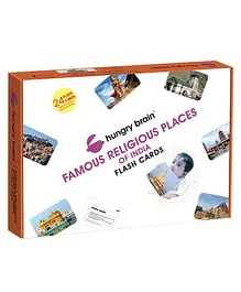 Hungry Brain Famous Religious Places Of India Flash Cards - Multi Colour