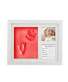 Babies Bloom Hand-Print And Footprint Frame Kit - Red