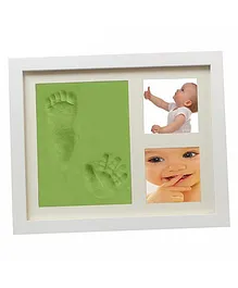 Babies Bloom Hand-Print And Footprint Frame Kit - Green