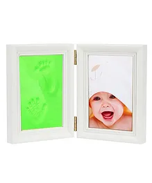 Babies Bloom Keepsake Life Story Imprint Frame With Clay - Green