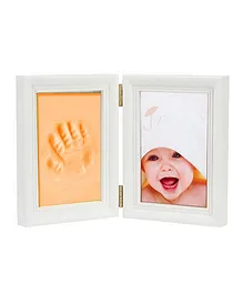 Babies Bloom Keepsake Life Story Imprint Frame With Clay - Orange