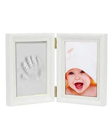 Babies Bloom Keepsake Life Story Imprint Frame With Clay - White