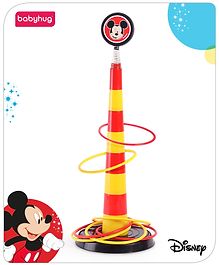 Babyhug Disney Mickey Hoopy Loopy Fun Stacking Ring Toss - Yellow & Red