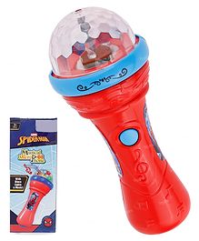 Toysire Fashion Music 3D Light Microphone Musical Mic Toy Spidy Theme for Kids - Projection Flashlight Light Up