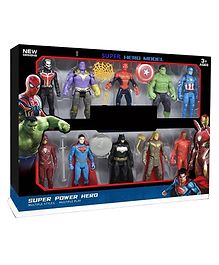 Planet of Toys Avengers Super Hero Action Figure Toy Set of 10