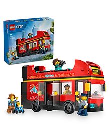 LEGO City Red Double-Decker Sightseeing Bus Toy 384 Pieces - 60407