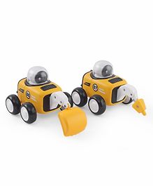 Babyhug Premium Friction Breaker & Excavator Pack of 2 - Yellow & Black