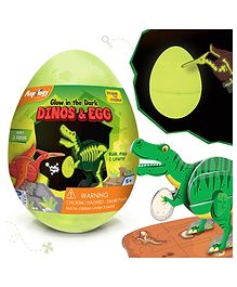 Imagi Make Mapology Glow In The Dark Dinos & Egg 3D Puzzle Green - 10 Pieces