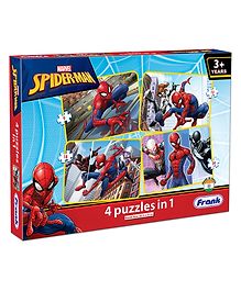 Marvel Spider Man 4  in 1 Jigsaw Puzzles - 63 Pieces