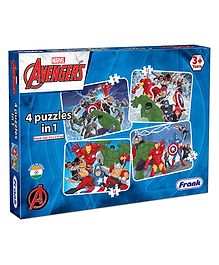 Marvel Avengers 4  in 1 Jigsaw Puzzles - 63 Pieces