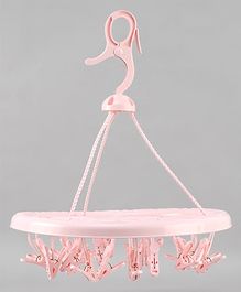 Round Shaped Hanger With 24 Hooks- Pink