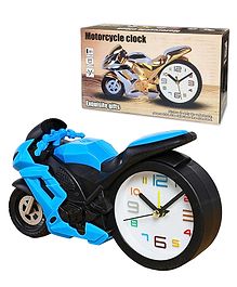 Bunie Motorcycle Design Alarm Clock  Blue