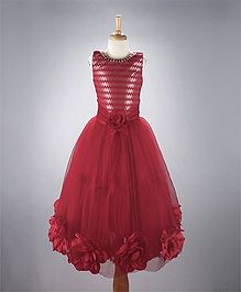 M'PRINCESS Party Wear Stylish Gown - Red M'PRINCESS Party Wear Stylish Gown - Red