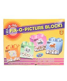 Unique Fixo Picture Blocks 2 in 1 - Multicolor