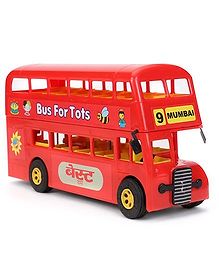 Prime Double Decker Toy BEST Bus - Red