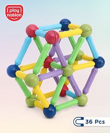 Play Nation Magnetic Sticks Multicolour - 36 Pieces