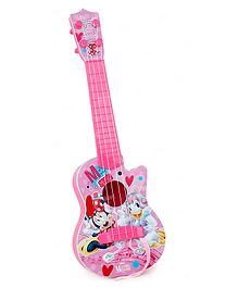 Toysire Minnie Mouse Musical Guitar for Kids with 4 Strings and Excellent Sound Cartoon Character Guitar Toy for Boys and Girls Multicolor