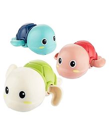 Planet of Toys Swimming Turtle Wind Up Bath Toy for Kids (Pack of 2) - Colour may vary