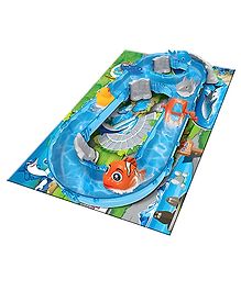 NEGOCIO Ocean Track Park 69 Pcs New Water Fun Game Set  Water Slide with Fish for Kids and Toddlers- PACK OF 1 - COLOR MAY VARY