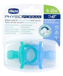 Chicco Physio Soft Silicone Physioforma's Soother Pack of 2- Blue