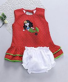 M'Princess Basics Doll Applique Dress - Red M'Princess Basics Doll Applique Dress - Red