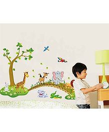Oren Empower Jungle Animal Wall Decal - Green