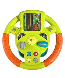 Planet of Toys Kids Toy Steering Wheel with Music & Lights  Interactive Simulation Driving Game for Children  Fun, Safe, and Engaging Toy for Little Drivers