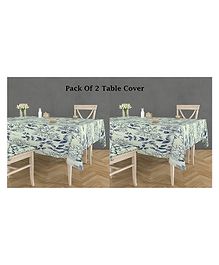 RRC Super Soft Brushed Microfiber Cotton 4 Seater Table Cover for Dinning Table - Grey