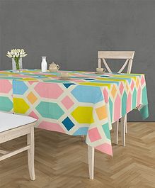 RRC Super Soft Brushed Microfiber Cotton 6 Seater Table Cover For Dinning Table - Multicolor