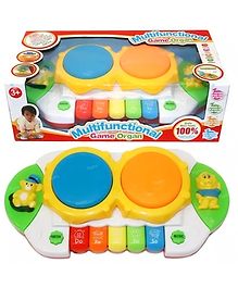 Toysire Multifunctional Game Organ for Kids with Drums and Colorful Piano Keys Educational Toy with Music and Lights Fun Learning Gift for Kids